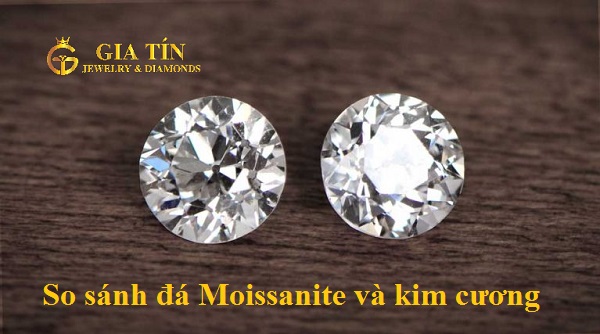 So sánh đá Moissanite và kim cương