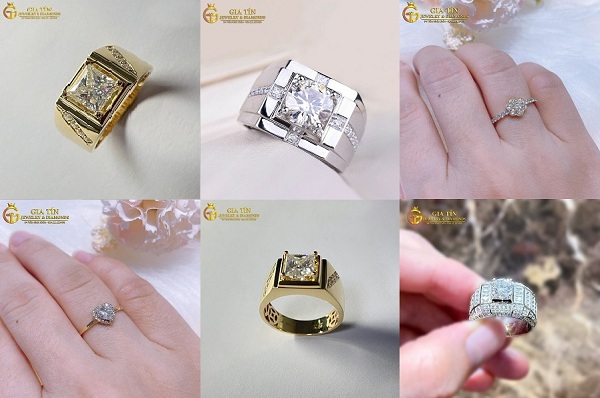 Top 10 nhẫn kim cương Moissanite đẹp tinh tế, sang trọng