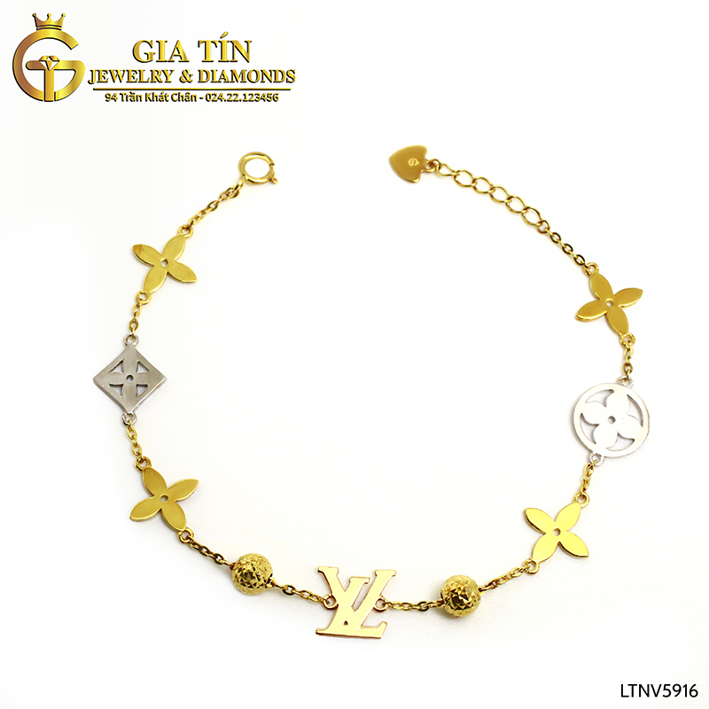 Lắc tay Nữ vàng 18k LV LTNU014 - Gia Tín Jewelry & Diamonds