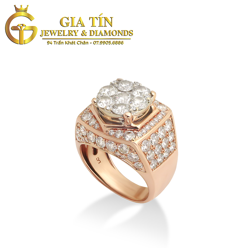 Nhẫn nam kim cương vàng 18k pnj ddddh000014 | pnj.com.vn